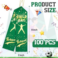 100 PCS Field Day Participant Award Ribbons Winner Recognition Prize Ribbon