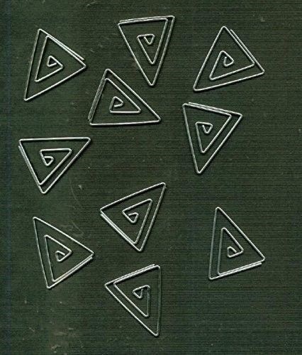 Metal Clips – Large Metallic Silver Triangles