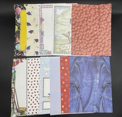 Lot of 39 Scrapbooking Paper Card Stock Variety Colors Themes 8.5″ x 11″