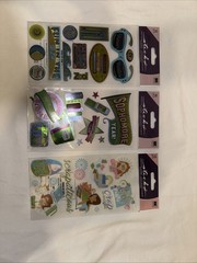 Lot of 27 Assorted Random Packages of New Scrapbooking Stickers Jolees Sticko