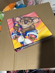 Vintage Lisa Frank Koala Binder With Sailor Moon Trading Cards