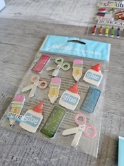 Sticker Lot SCHOOL Kids PreK Elementary Scrapbooking 3D Stickers Jolees RARE #65
