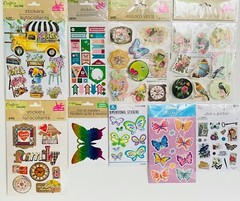 Huge, Big, Giant Large Lot Travel Scrapbook Stickers Border Die-cuts Kits, 555pc
