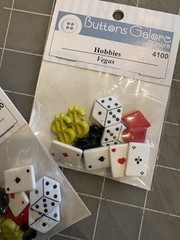 Buttons Galore Assorted Vegas HOBBIES Theme Buttons Set for Sewing & Crafts