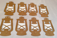 Tim Holtz Die Cuts * Rustic Lantern * 8 Sets * Black, Kraft or Red Cardstock