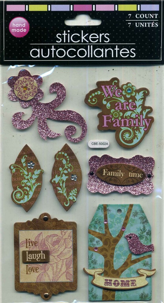 Family/Home Stickers for Scrapbooking by Greenbrier International, Inc.