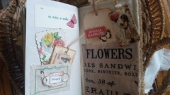Handmade Junk Journal Travel Book Grunge Diary Memories Coffee Dyed Floral
