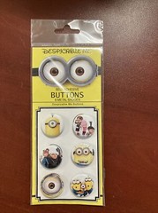 Despicable Me Self-Adhesive Buttons/Badges, 6 PCs.