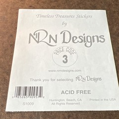NRN Designs Roses Theme Scrapbooking Stickers Sheet, Multicolor, S1009