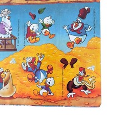 Vintage 1986 Disney Ducktales Full Sheet Graphic Stickers Bank Robbers Design