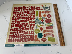 American Crafts Studio Calico Darling Dear Collection 181 Sticker Letter Phrases