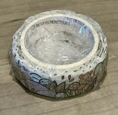 NEW TheCoffeeMonsterzCo Overgrown Patch Die-Cut Washi Tape 15 mm roll TCMC