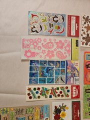 Lot of Stickers and Embellishments Bundle of Scrapbooking Supplies 24 Packs