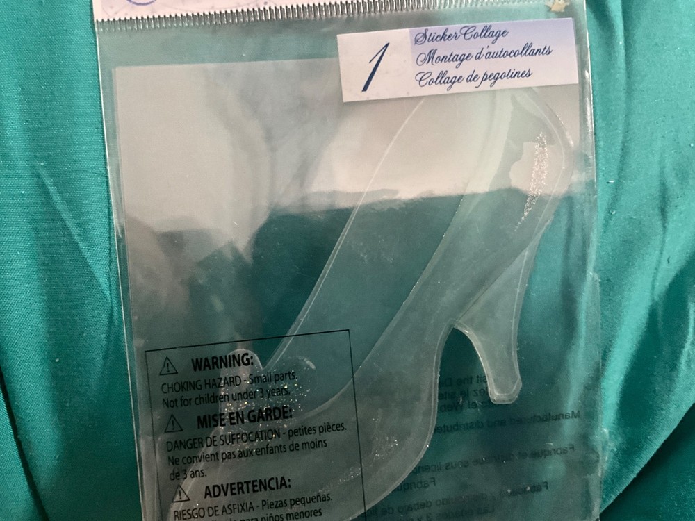 JOLEE Disney Dimensional Stickers EK Success Cinderella Slipper