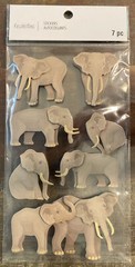 3 Packs SAFARI ANIMAL STICKERS ~ 23pc – NEW Dbl Layer Stickers -Scrapbooking