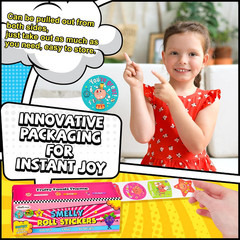 3 Rolls Scratch and Sniff Stickers for Kids 600PCS Smelly Scented Stickers Kid