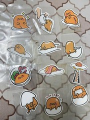 12pcs Cute Gudetama Stickers Kawaii Lazy Egg Cartoon Aesthetic Waterproof