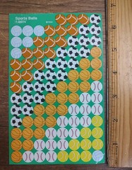 Trend Sports Balls Sticker Sheet Tennis Soccer Football Volleyball Basketball