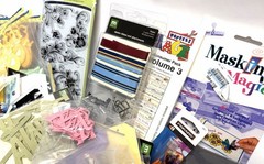 100+ Variety Lot Crafting Scrapbooking Items: Metal Letters Tags Embellishments