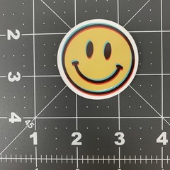 NEW Smile Face Sticker lot of 6 Decals 2” Happy Water Bottle Laptop Skateboard