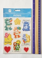 Vtg Care Bears Stickers LOT American Greetings NIP 1984 rainbows stars AGC