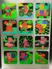VINTAGE 80’S SANDYLION HOLOGRAPHIC TEDDY BEARS STICKER SHEET