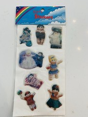 Vintage Cabbage Patch Kids Puffy Stick-ons Stickers 1980’s NEW Sealed