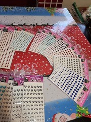 lot of Scrapbooking Crystal Stickers Embelishment For Crafting 26 Pcs On Sale