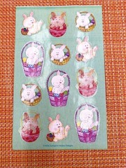 VINTAGE VERY RARE EASTER STICKER LOT PETER COTTONTAIL BUNNY DUCK MIX OF BRANDS