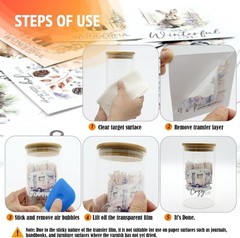 24 Sheets Vintage Christian Rub On Transfers for Crafts, Bible Verse Stickers fo