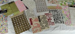 Alphabet Letter Stickers Large Lot Scrapbooking NEW and USED