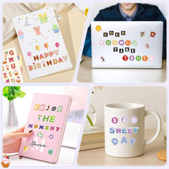 5000 PCS Colorful Letter and Number Stickers for Kids DIY Crafts & Decor