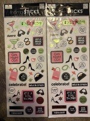 Mambi Stickers Cheers Girls Night Out Party Wine Cocktails Sticko My Big Ideas