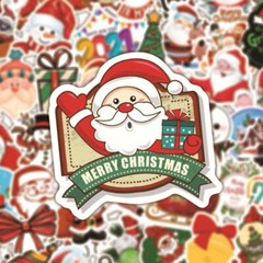 Christmas Stickers Skateboard Vinyl Laptop Luggage Decal Sticker Bomb Lot 100pc