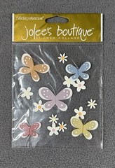 Lot of Baby Girl Scrapbook Stickers Butterfly Flowers Sayings Mixed Brands