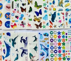 550+ Wholesale Sticker Lot, Zoo Safari Jungle Ocean Sea Animals Tropical Plant