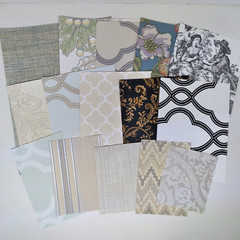 15pc Wallpaper Scraps Mixed Scrapbook Paper Pack Junk Journaling Cards Glue Book