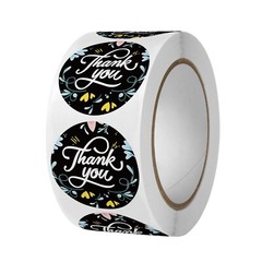 Thank You Stickers – Self Adhesive 500 Label Roll – One Stop Shop