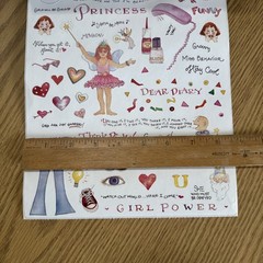 Susan Branch PRINCESS OVERSIZE 11″ x 8.75″ Sticker ROLL – Retired!