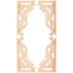 Wooden Carved Stickers Onlay Corbels Carved Wall Appliques European Style Onlays