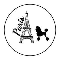 Paris, France, Eiffel tower stickers, labels, tags, envelope seals