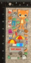 Pipsticks Stickers Cat Hot Dog Cart City Pigeon Pipstickers