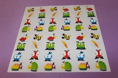 Mrs. Grossman’s Uncut Sheet of RARE Vintage 2006 Chubby Bugs Stickers!