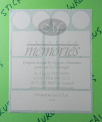 Creative Memories Cherry Red & Browns Shape Stickers Sheet