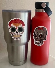 Sugar Skull Stickers Dia De Los Muertos Decals Horror Dead Mexico Pack Lot 50 pc