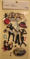 New Recollections scrapbook stickers jazz DANCE music performance