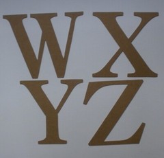 4″ ELEGANT FONT – Uppercase Alphabet Letters Chipboard Die Cuts – 26 Pc