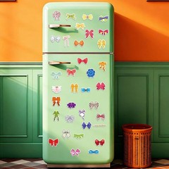 Adorable 50PCS Bow Stickers – High-Quality Aesthetic Vinyl Decor for Any Surface