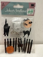 NEW Jolee’s Boutique EK SUCCESS Spooky Alley Halloween Stickers Black Cat