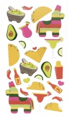 NEW Mexican Food STICKERS 26 Pcs TACO 🌮 Piñata Avocado 🥑